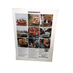 1974 Chevy Vega Various Models Featured Original Print Ad 70s